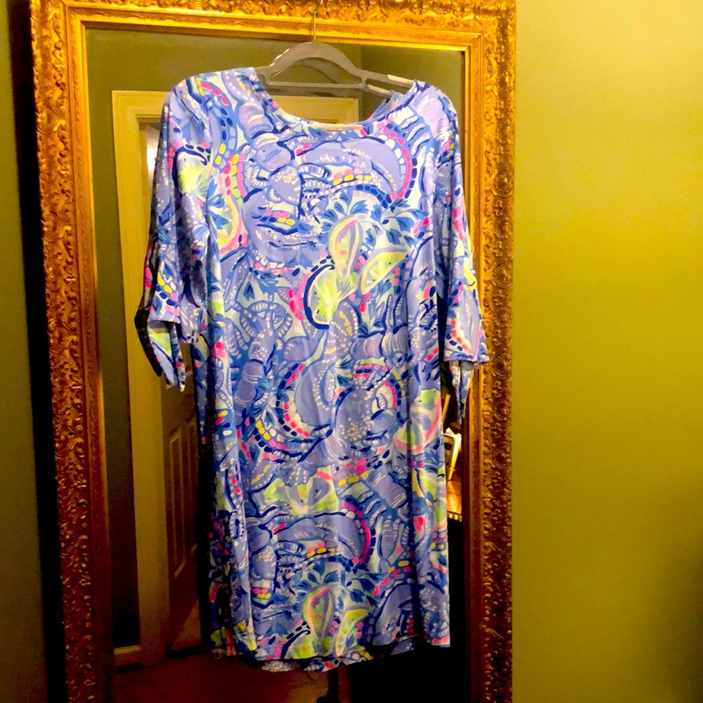 VGUC Lilly Pulitzer Blue Peri Pinch Preston Dress